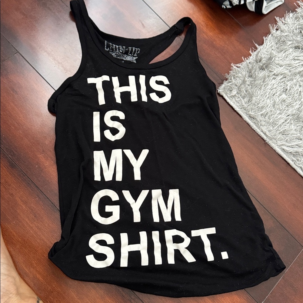 Chin Up Apparel Black and White Tank Top